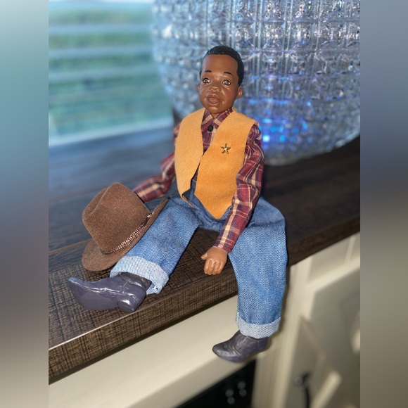 1995 PISTOL #DLS95B RETIRED DADDY'S LONG LEGS African American Doll Box + COA - Picture 2 of 12